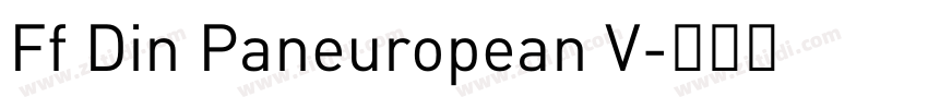 Ff Din Paneuropean V字体转换 Ff Din Paneuropean V字体转换